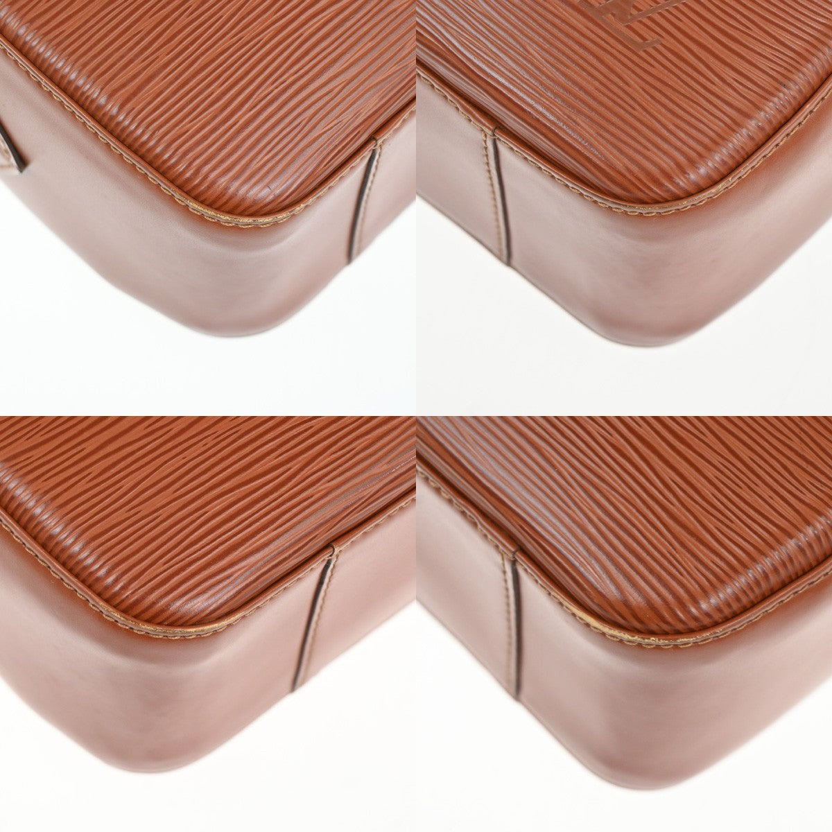 Louis Vuitton Voltaire Handbag Epi Leather, BROWN, LEATHER, Shoulder bag