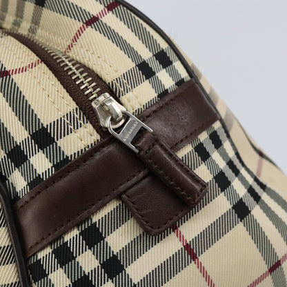Burberry Nova Check Bowling Bag Canvas, BEIGE, NYLON, Handbag