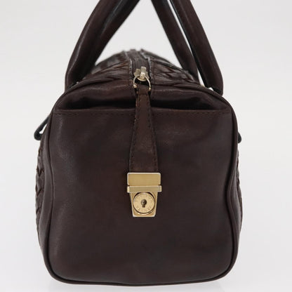 Bottega Veneta Intrecciato Handbag Leather, BROWN, LEATHER, Handbag