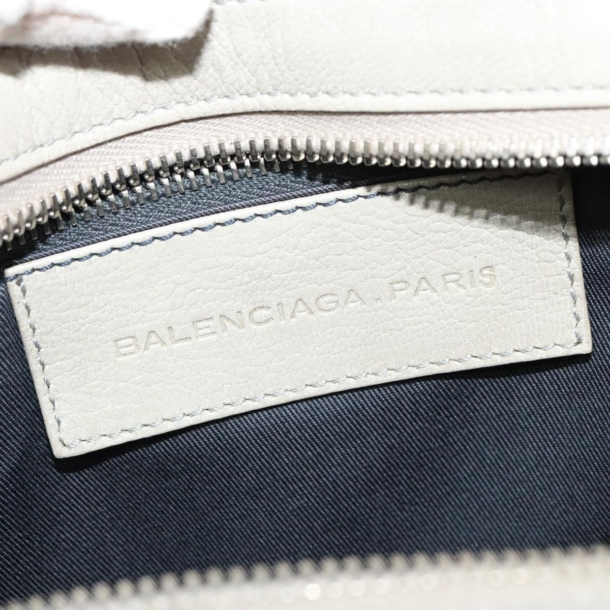 Balenciaga Cherche Midi Chain Shoulder Bag Leather, GRAY, LEATHER, Shoulder bag