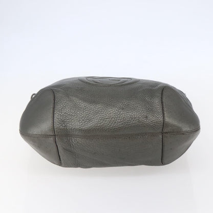 Gucci Soho Chain Hobo Leather, SILVER, LEATHER, Shoulder bag