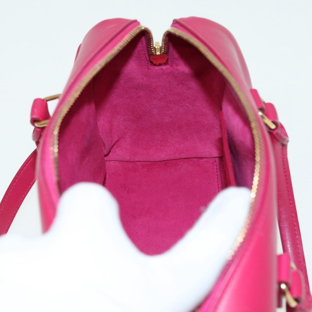 Saint Laurent Classic Baby Duffle Bag Leather, RED, LEATHER, Travel bag