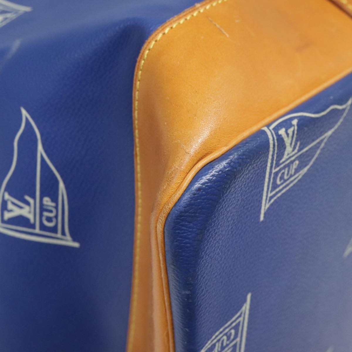 Louis Vuitton Cup Sac Marin Bandouliere Bag Coated Canvas, BLUE, PVC, Shoulder bag