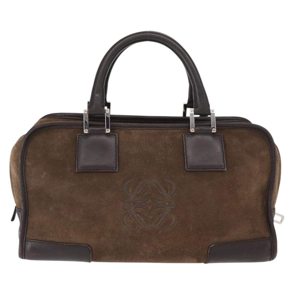 Loewe Amazona Bag Suede, BROWN, SUEDE, Handbag