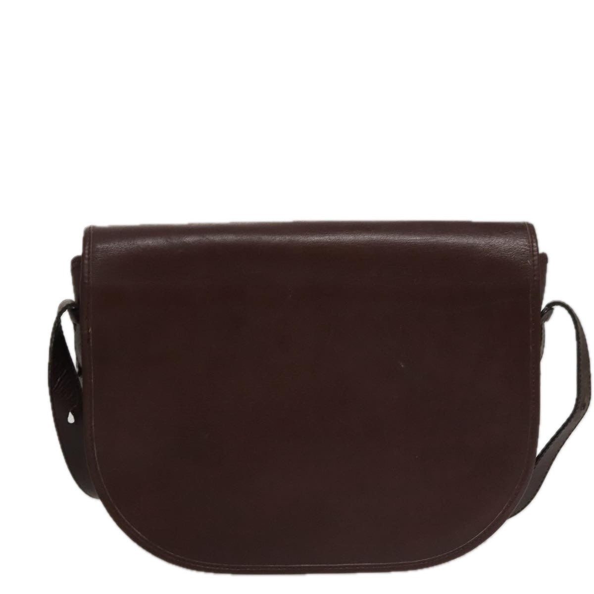 Christian Dior Vintage Trotter Shoulder Bag Embroidered Diorissimo Canvas, BURGUNDY, LEATHER, Shoulder bag