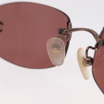 Chanel Logo CC Sunglasses Metal, BROWN, METAL, Sunglasse