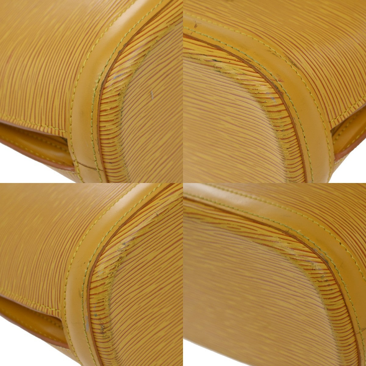 Louis Vuitton Lussac Handbag Epi Leather, YELLOW, LEATHER, Shoulder bag