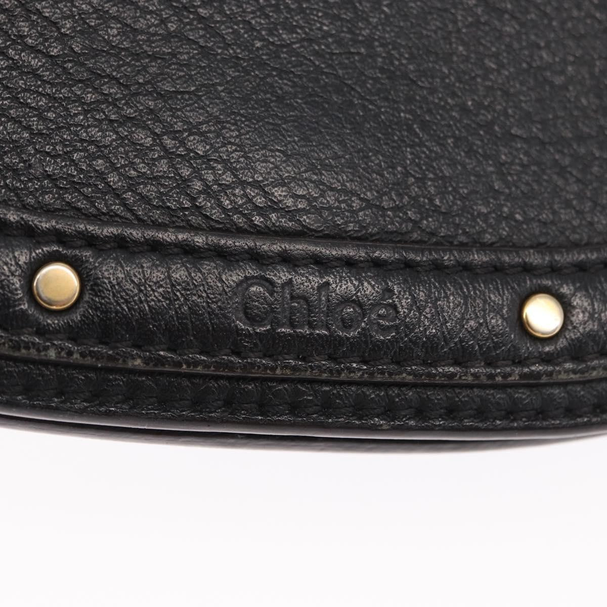 Chloe Nile Crossbody Bag Leather, BLACK, LEATHER, Handbag