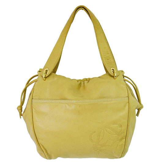 Loewe Anagram Tote Leather, Beige, Leather, Tote Bag