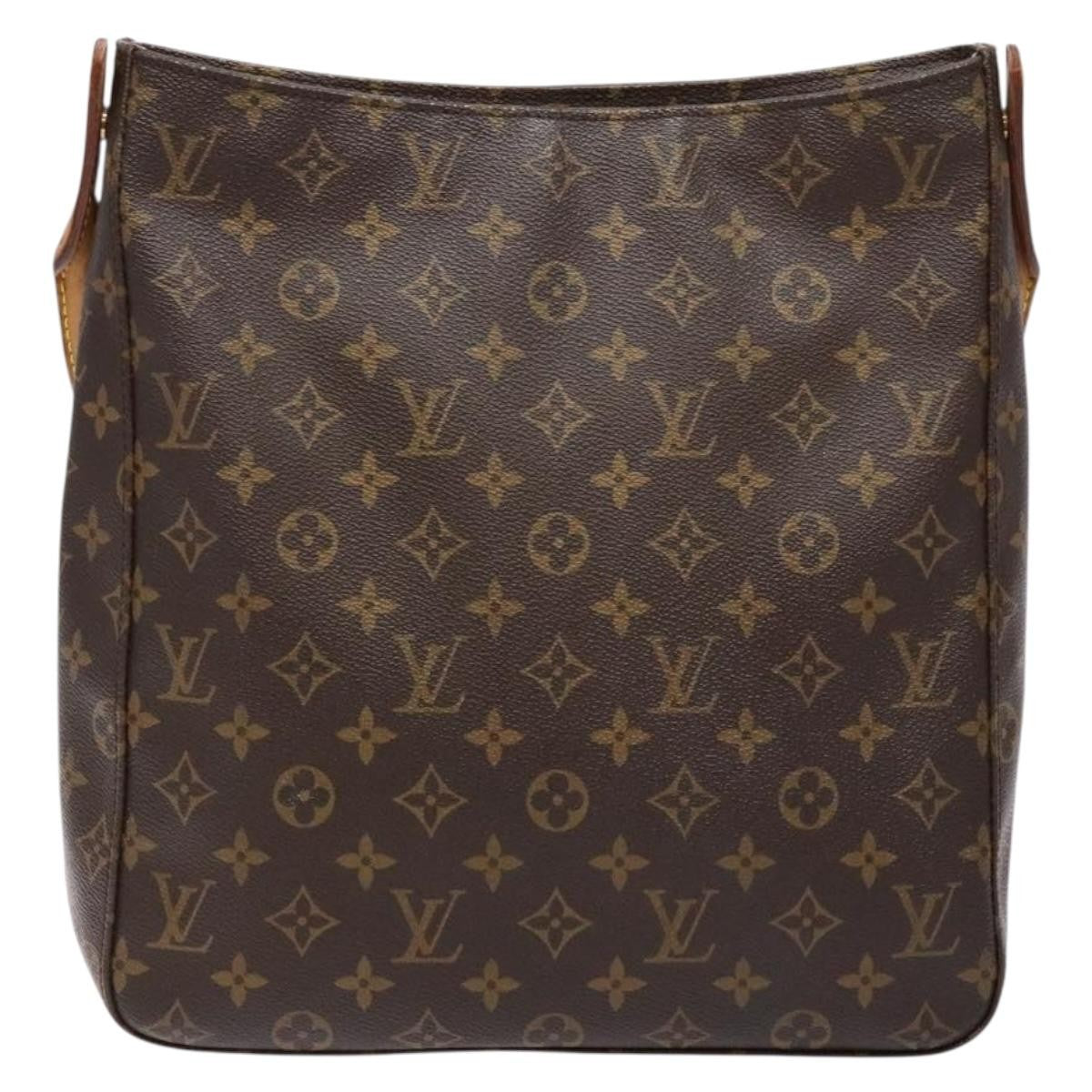 Louis Vuitton Looping Handbag Monogram Canvas, BROWN, CANVAS, Handbag