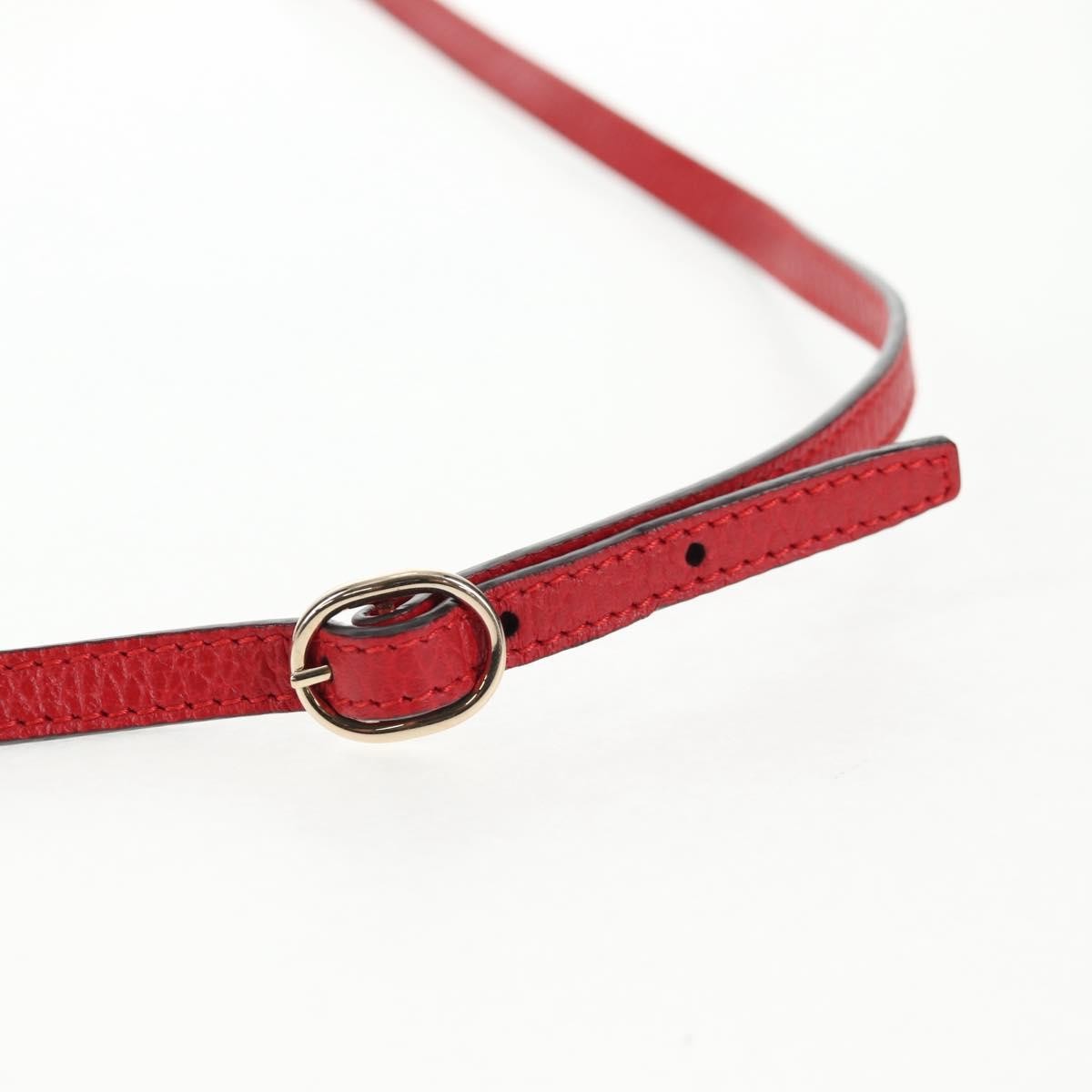 Gucci Wallet on Strap Leather, RED, LEATHER, Wallets