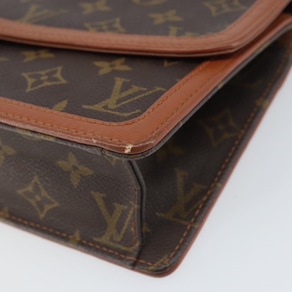 Louis Vuitton Dame Pochette Monogram Canvas, BROWN, CANVAS, Clutche & pouche