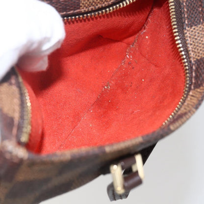 Louis Vuitton Manosque Pochette Damier, BROWN, CANVAS, Clutche & pouche