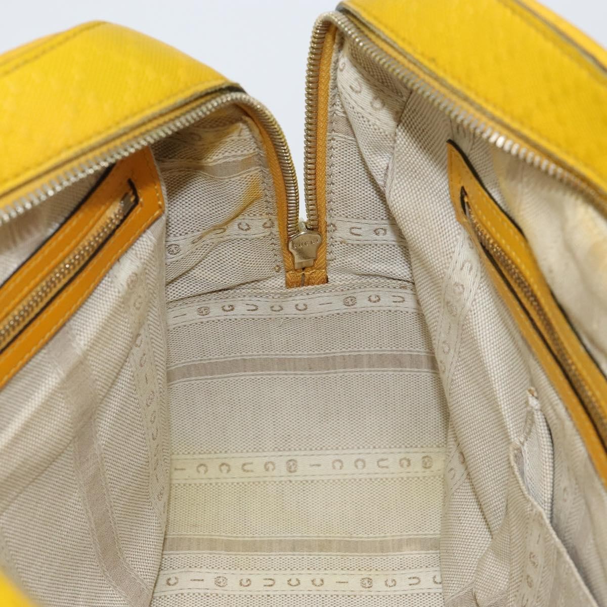 Gucci Bright Top Handle Bag Diamante Leather, YELLOW, LEATHER, Handbag