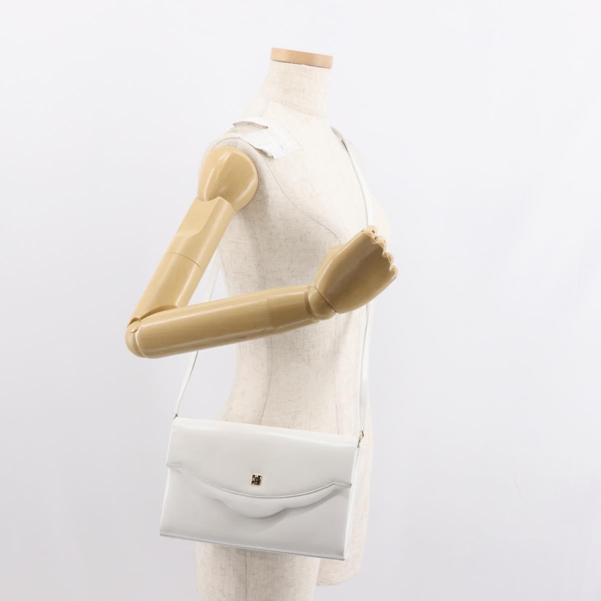 Givenchy Shoulder Bag Leather, WHITE, LEATHER, Shoulder bag