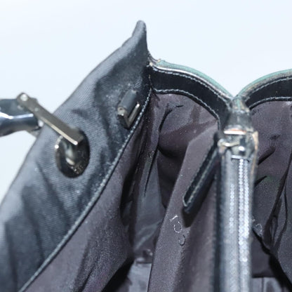 Gucci Vintage Bamboo Handle Tote Nylon, BLACK, NYLON, Tote bag