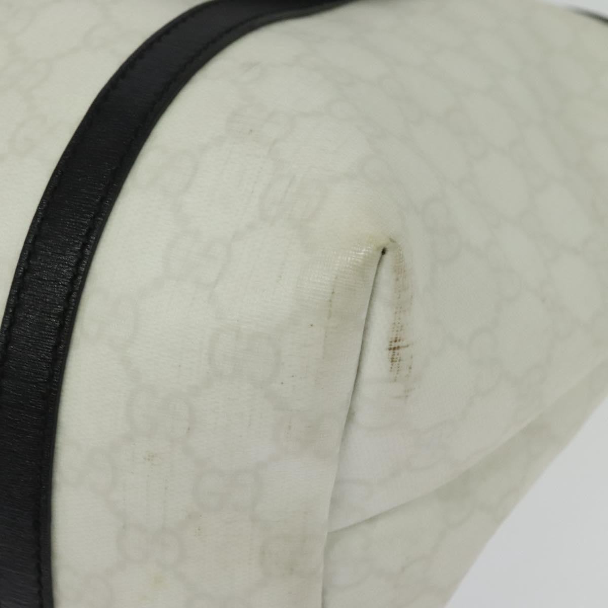 Gucci Joy Tote GG Coated Canvas with Leather, WHITE, CANVAS, Tote bag