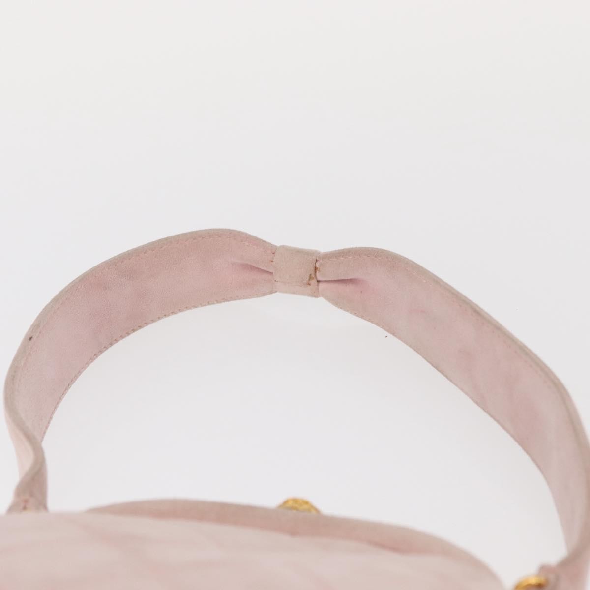 Chanel Vintage CC Hand bag Suede, PINK, SUEDE, Handbag