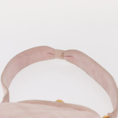 Chanel Vintage CC Hand bag Suede, PINK, SUEDE, Handbag