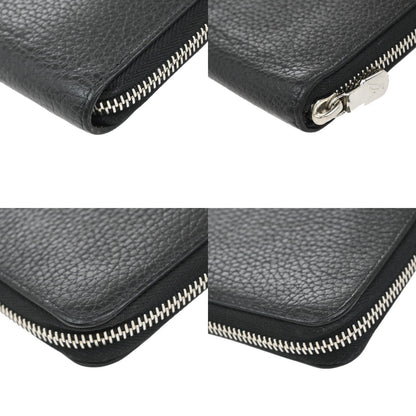Louis Vuitton Zippy wallet vertical Taurillon Leather, BLACK, LEATHER, Wallets