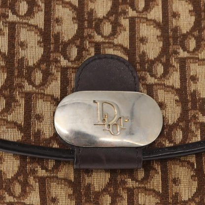 Christian Dior Vintage Trotter Shoulder Bag Canvas, BROWN, CANVAS, Shoulder bag