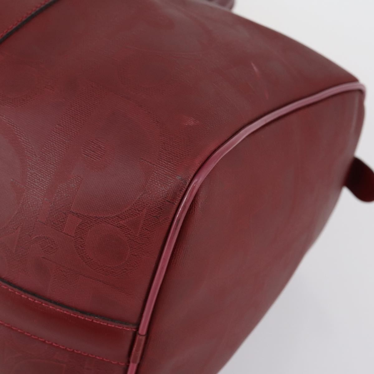 Christian Dior Vintage Trotter Duffle Bag Diorissimo Canvas, RED, PVC, Travel bag
