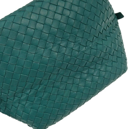 Bottega Veneta Zip Cube Messenger Intrecciato Nappa, GREEN, LEATHER, Shoulder bag
