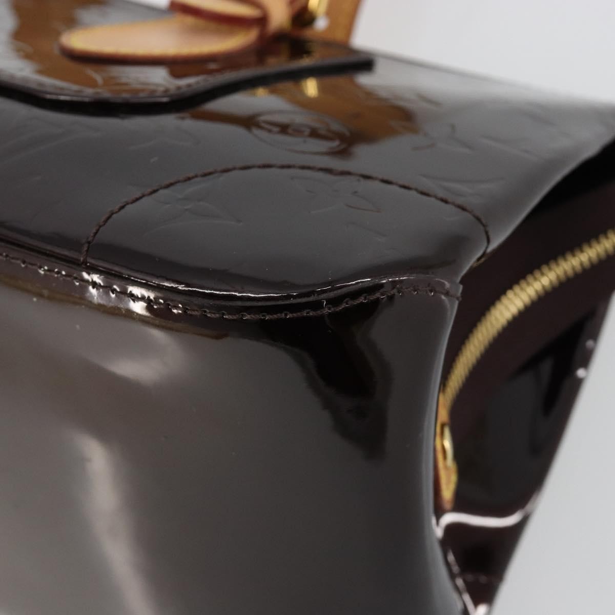 Louis Vuitton Rosewood Avenue Handbag Monogram Vernis, Purple, Patent Leather, Handbag