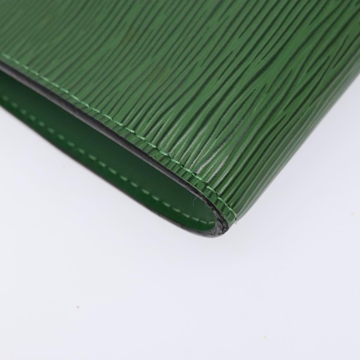 Louis Vuitton Pochette Accessoires Epi Leather, GREEN, LEATHER, Clutche & pouche