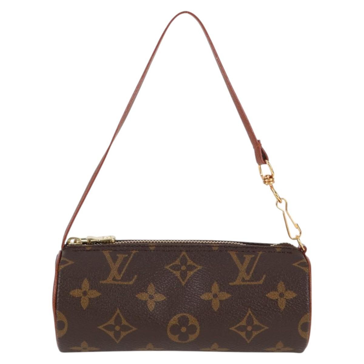 Louis Vuitton Papillon Pochette Monogram Canvas, BROWN, CANVAS, Handbag