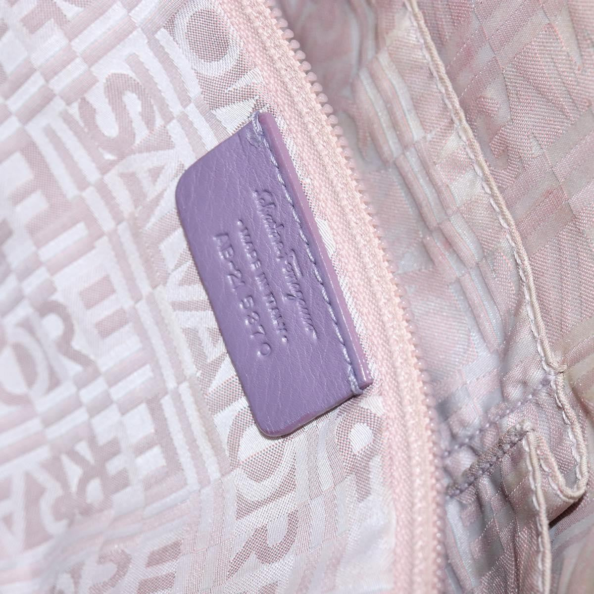 Salvatore Ferragamo Marisa Satchel Leather, PURPLE, LEATHER, Handbag