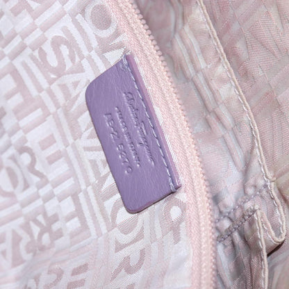 Salvatore Ferragamo Marisa Satchel Leather, PURPLE, LEATHER, Handbag