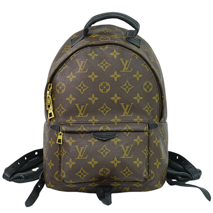 Louis Vuitton Palm Springs Backpack Monogram Canvas, BROWN, CANVAS, Backpack