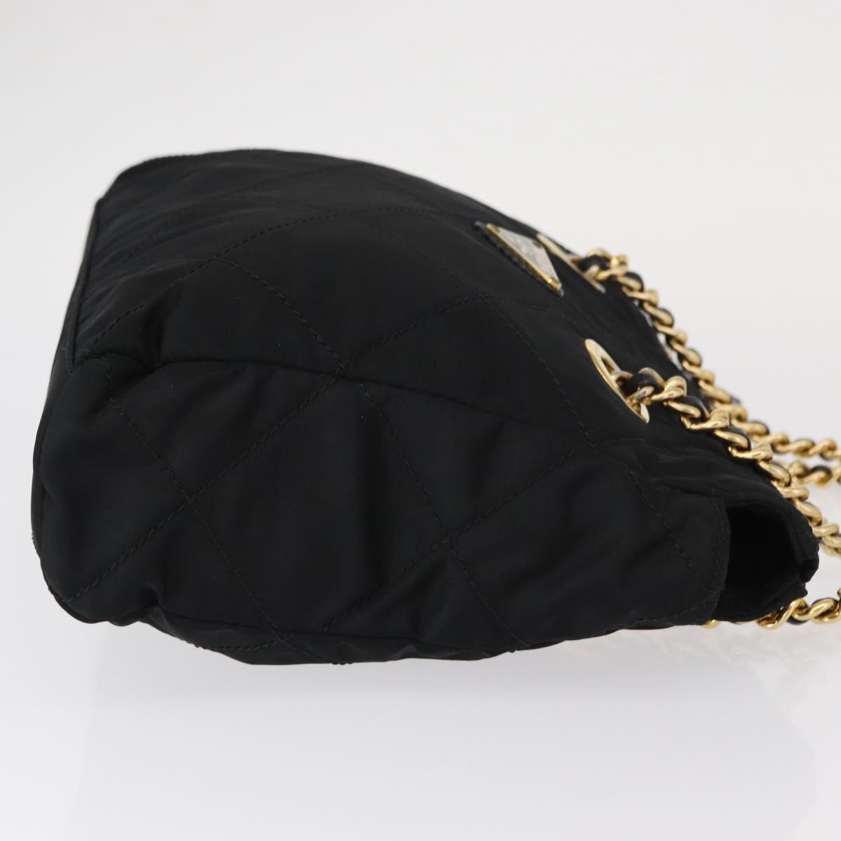 Prada Re-Edition 1995 Chain Tote Quilted Re-Nylon, BLACK, NYLON, Shoulder bag