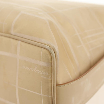 Salvatore Ferragamo Vintage Shoulder Bag Nylon, Beige, Nylon, Shoulder Bag