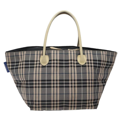 Burberry Nova Check Tote canvas check pattern, NAVY, CANVAS, Tote bag