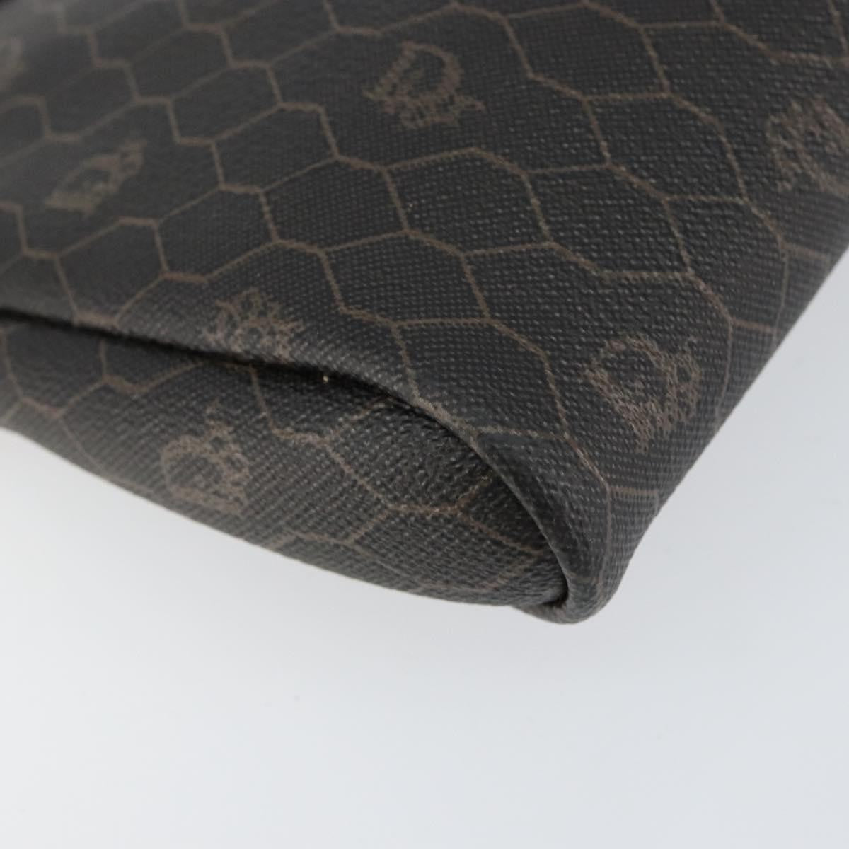Christian Dior Vintage Honeycomb chain Canvas, BLACK, CANVAS, Shoulder bag