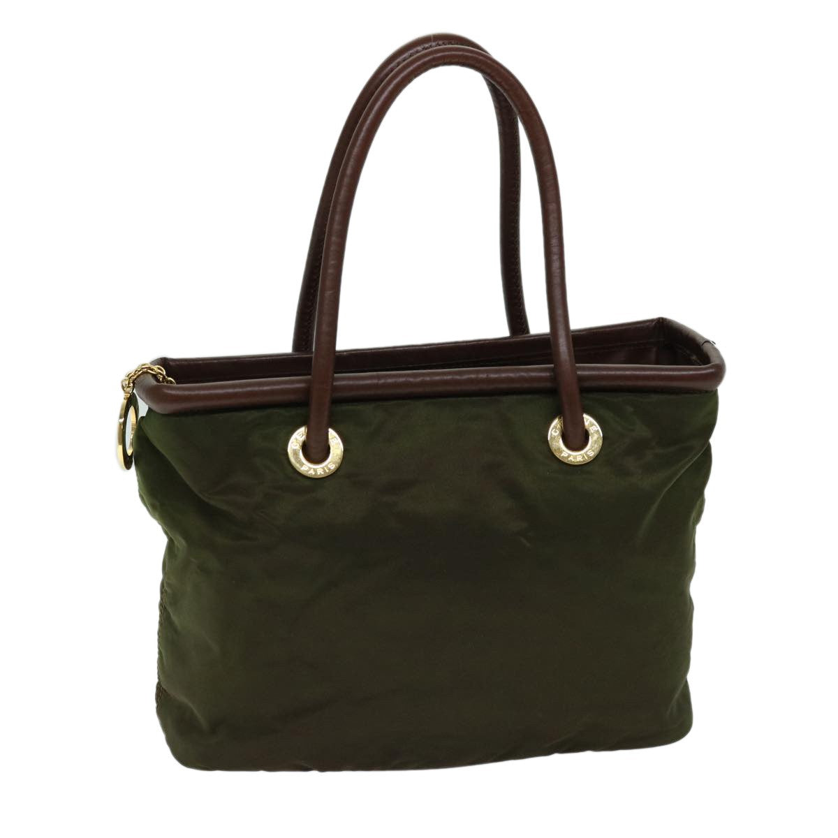 Celine Vintage Macadam Handbag Macadam, KHAKI, NYLON, Handbag