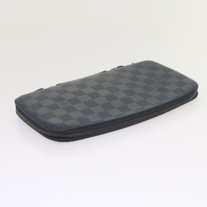 Louis Vuitton Organiser Atholl Leather, BLACK, LEATHER, Clutche & pouche