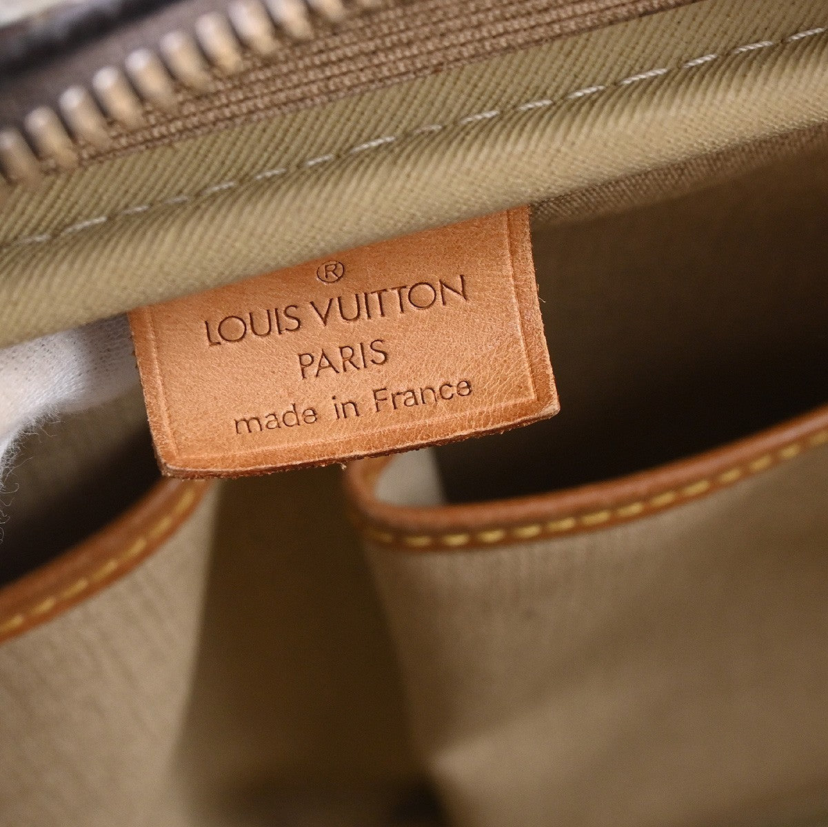 Louis Vuitton Deauville Handbag Monogram Canvas, BROWN, CANVAS, Handbag