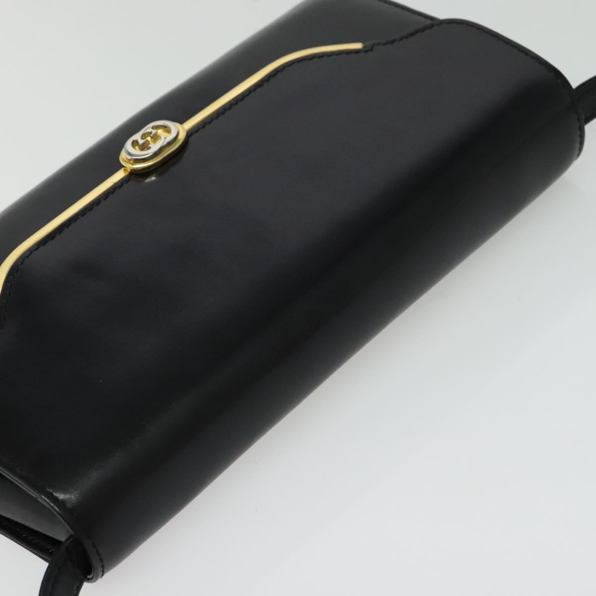 Gucci Vintage Shoulder Bag Leather, BLACK, LEATHER, Shoulder bag