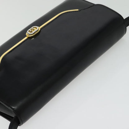 Gucci Vintage Shoulder Bag Leather, BLACK, LEATHER, Shoulder bag