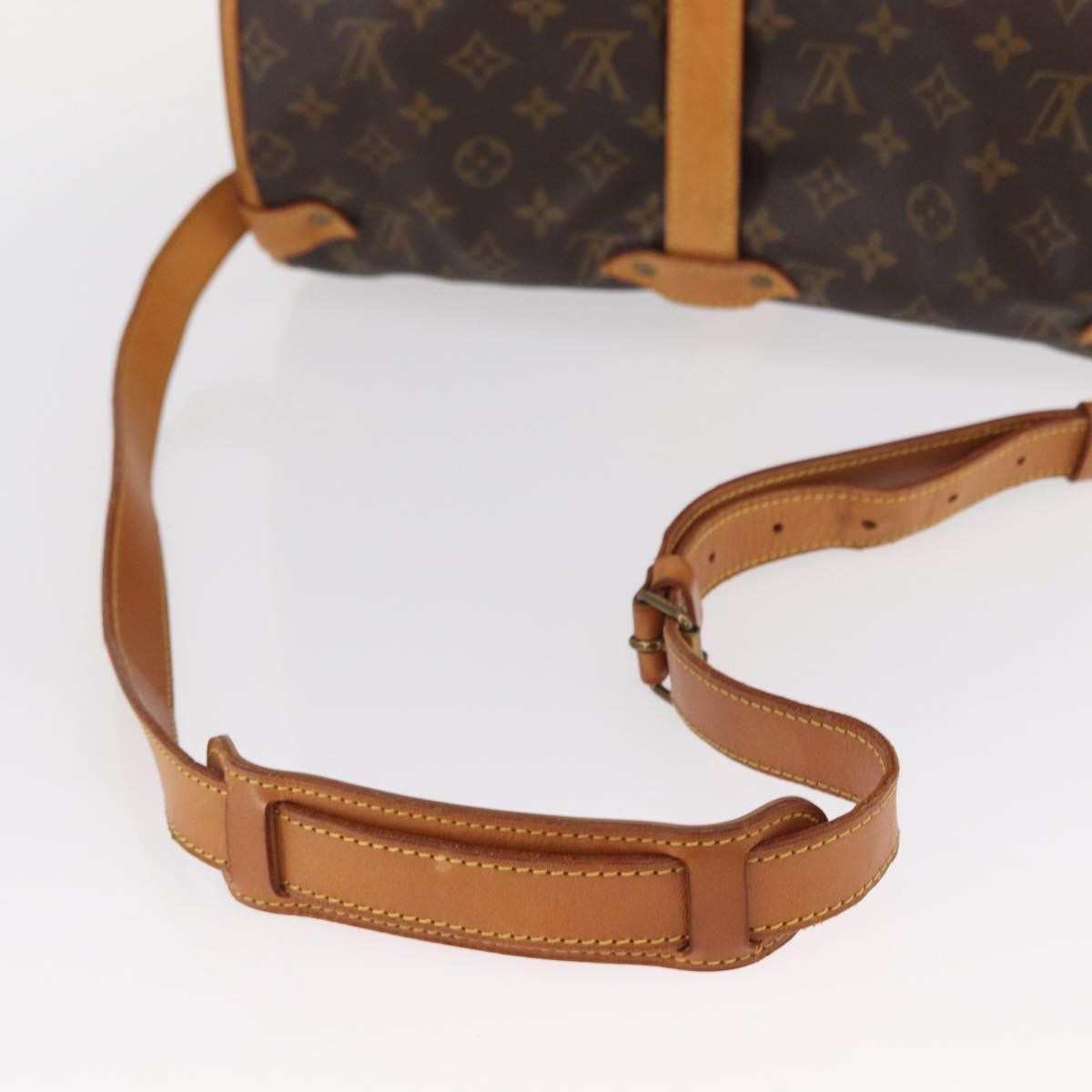 Louis Vuitton Saumur Handbag Monogram Canvas, BROWN, CANVAS, Shoulder bag