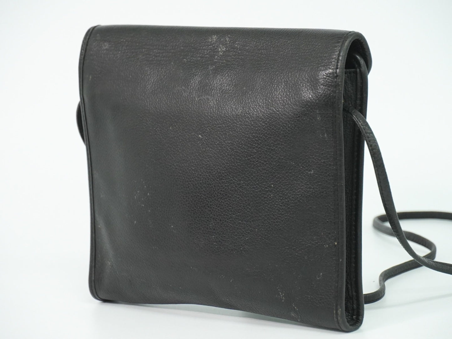 Saint Laurent Vintage Shoulder Bag Leather, BLACK, LEATHER, Shoulder bag