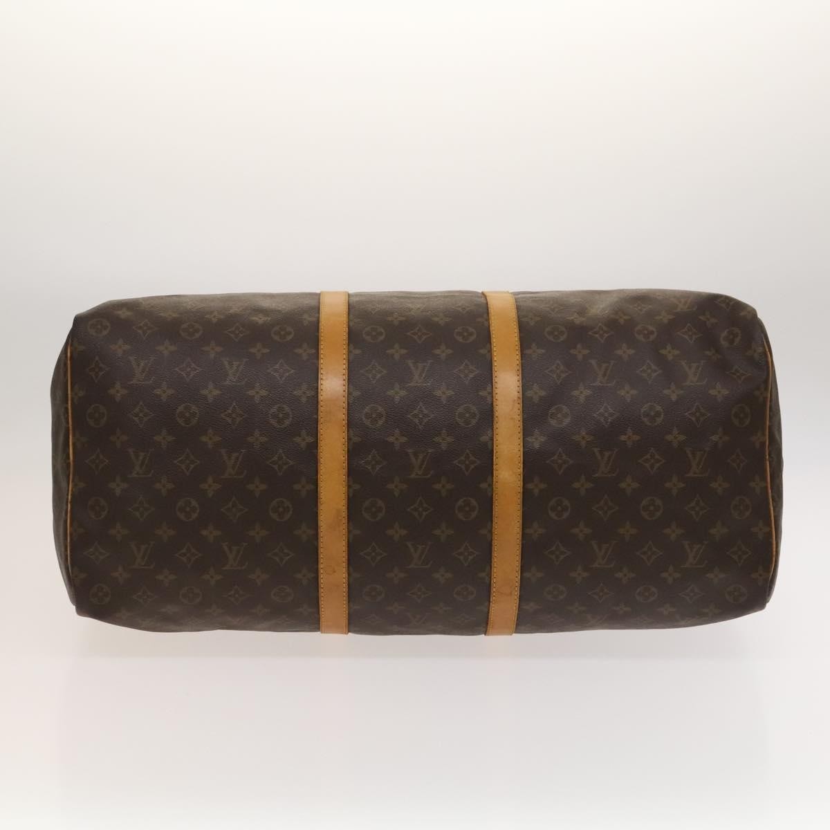 Louis Vuitton Keepall Bag Monogram Canvas, BROWN, CANVAS, Travel bag