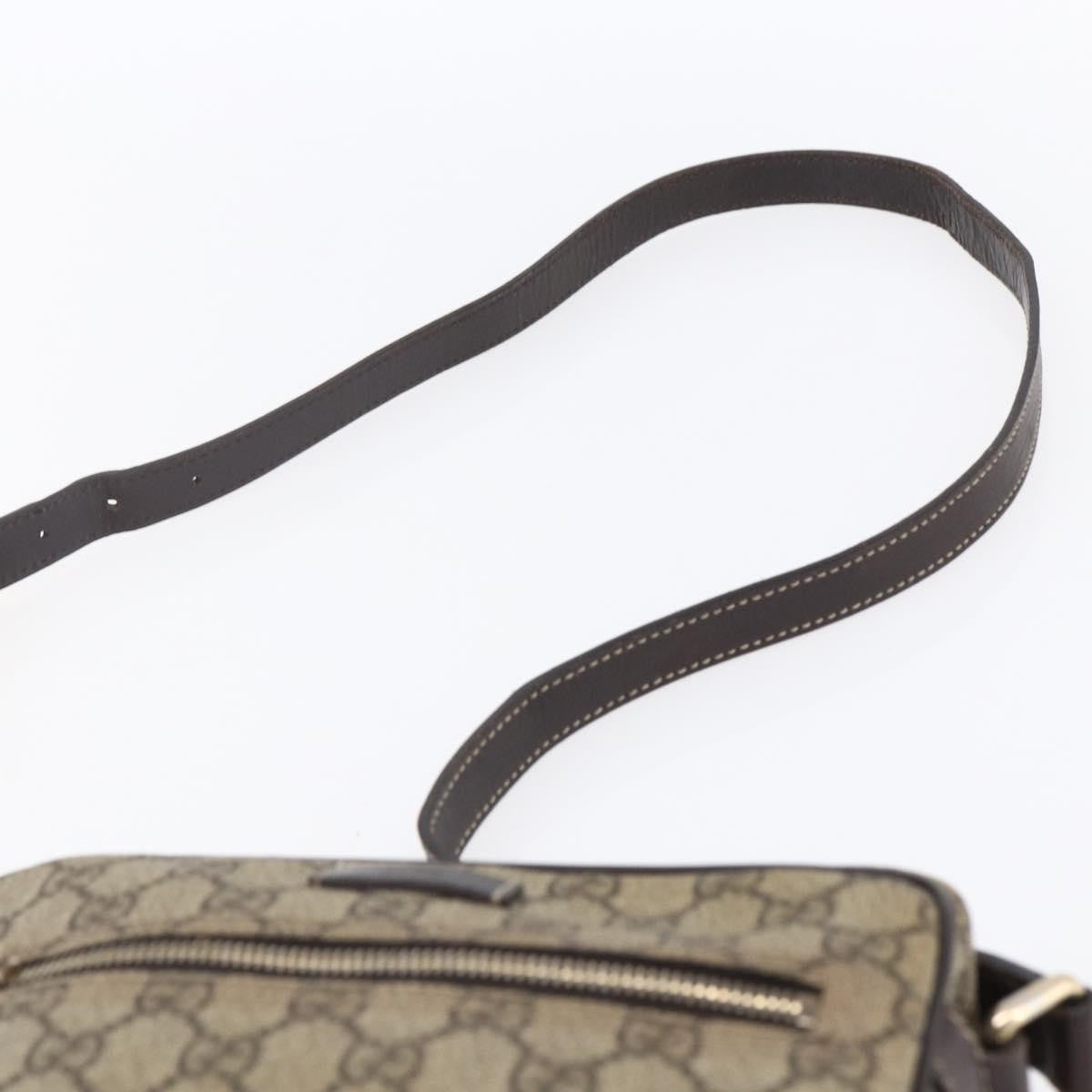 Gucci Front Zip Crossbody GG Canvas, BEIGE, CANVAS, Shoulder bag
