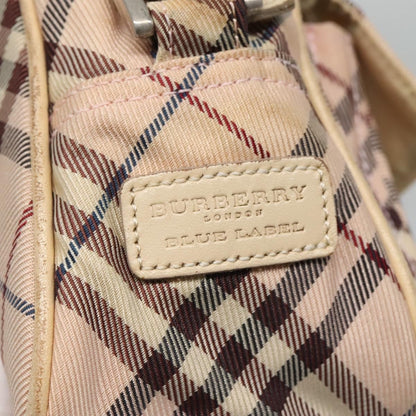 Burberry Nova Check Blue Label Nylon, PINK, NYLON, Shoulder bag