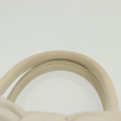 Salvatore Ferragamo Vala Leather, WHITE, LEATHER, Handbag