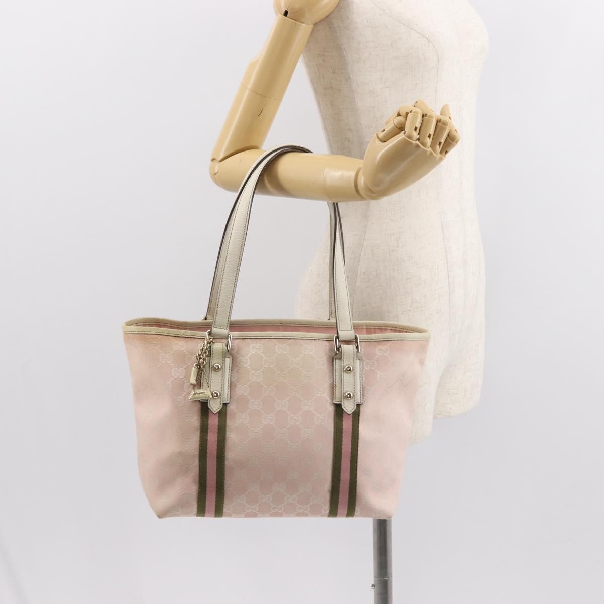 Gucci Jolicoeur Tote GG Canvas, PINK, CANVAS, Tote bag