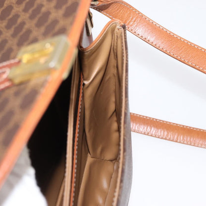 Celine Vintage Macadam Shoulder Bag Canvas, BROWN, CANVAS, Shoulder bag